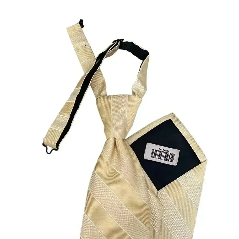 Yellow Men's Classic Stripes Tie Size Regular